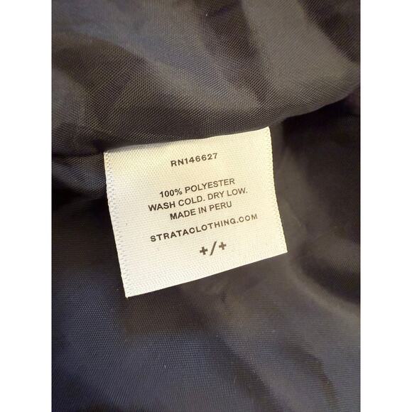 Strata Mens Extra Small Black Graphic Bomber Jacket - Picture 4 of 13